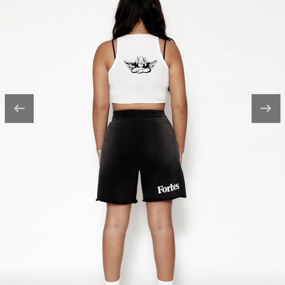 Boys Lie x Forbes Black Gym Shorts - Picture 4 of 5